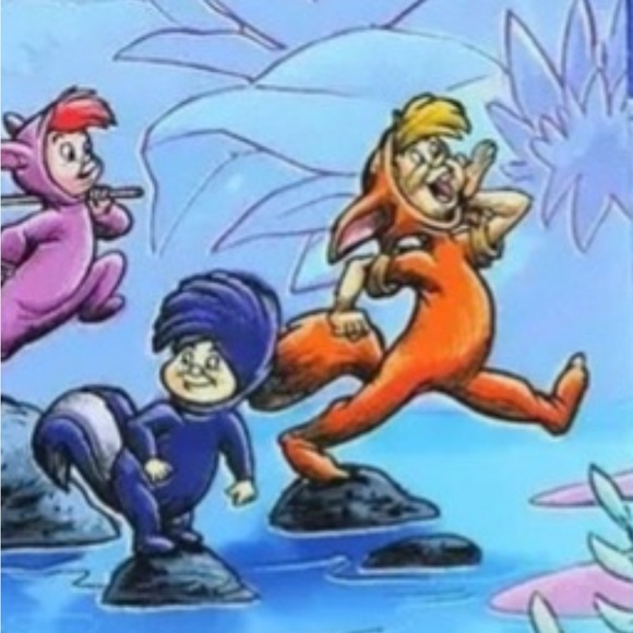 Disney Loungefly Peter Pan Lost Boys Skipping Over River Rocks Mini Backpack NWT - Picture 9 of 15